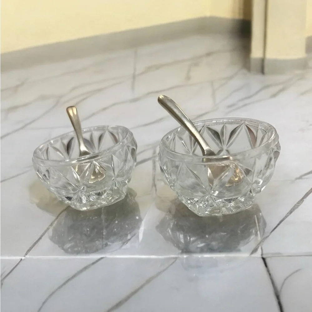 Restoration Hardware Serveware Salt Set with Elegant Bowls